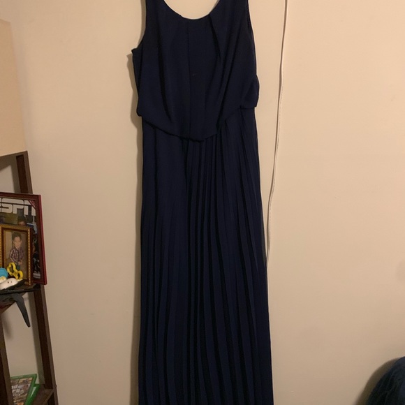 Floor length summer time Navy dress - Picture 3 of 3